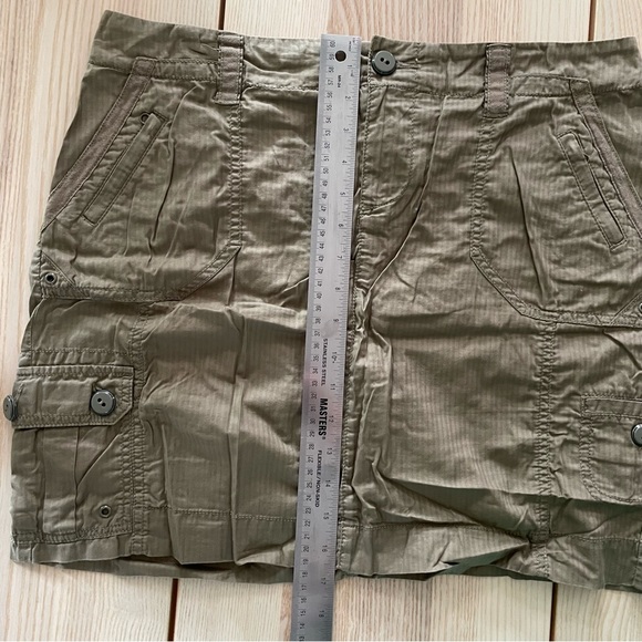 Hei Hei mini skirt sz 12 cargo pockets olive anthropologie urban outfitters - Picture 11 of 12